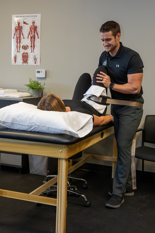 Physical therapy session at SVS Physical Therapy